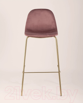 Стул барный Stool Group Валенсия SN OS-001B HLR-44 gl (велюр пыльно-розовый/золотые ножки)