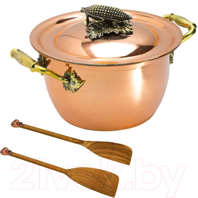 Кастрюля Кольчугинский мельхиор Кукуруза / КМ19890306 - фото