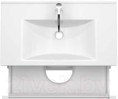 Тумба под умывальник ЗОВ Дион 60 / D60LWP0M9003MKV5-KP13W (белый матовый)