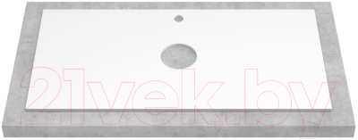 Тумба под умывальник ЗОВ Дион 70 /D70LWP0M9003MKV5-KP13W (белый матовый)