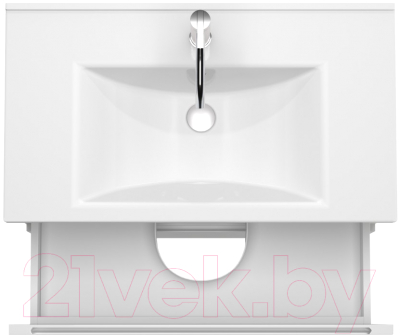 Тумба под умывальник ЗОВ Дион 90 / D90LWP0M9003MKV5-KP13W (белый матовый)