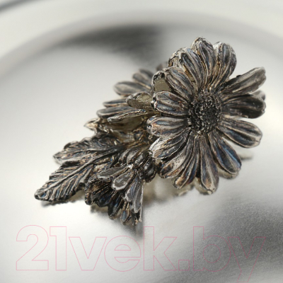 Масленка Кольчугинский мельхиор Ромашки / КМ640МС06