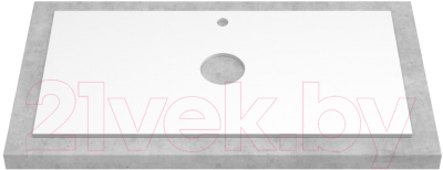 Тумба под умывальник ЗОВ Дион 100 / D100LWP0M9003MKV5-KP13W (белый матовый)