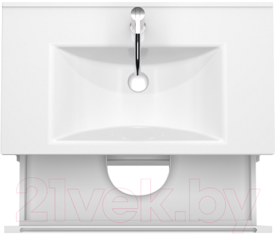 Тумба под умывальник ЗОВ Дион 60 / D60LWP0M9003MKV5-HPL38T (туя/белый матовый)