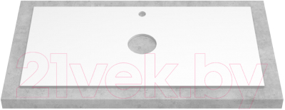 Тумба под умывальник ЗОВ Дион 60 / D60LHO0M9003GKV5-KP13W (белый глянец/дуб)