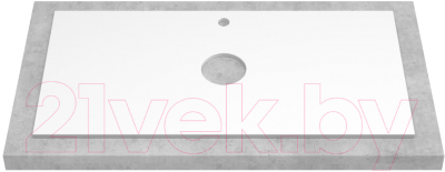 Тумба под умывальник ЗОВ Дион 80 / D80LHO0M9003GKV5-KP13W (белый глянец/дуб)