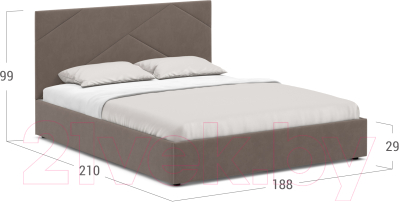 Двуспальная кровать Moon Trade 1257 / К003987