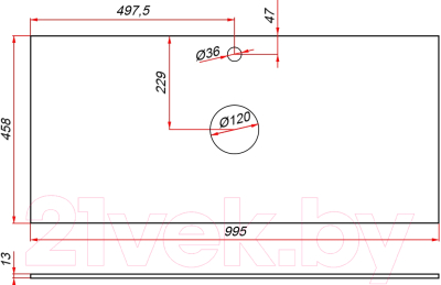 Тумба под умывальник ЗОВ Дион 100 / D100LHO0M9003GKV5-KP13W (белый глянец/дуб)
