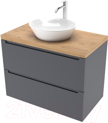 Тумба под умывальник ЗОВ Дион 60 / D60LAFM7015MKV5-HPL38T - фото