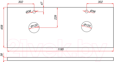 Тумба под умывальник ЗОВ Дион 120 / D120LAFM7015MKV5-HPL38T (туя/графит матовый)