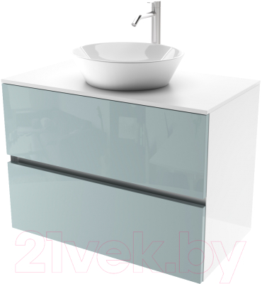 Тумба под умывальник ЗОВ Лира 90 / L90MW0MAGVA-KP13W - фото