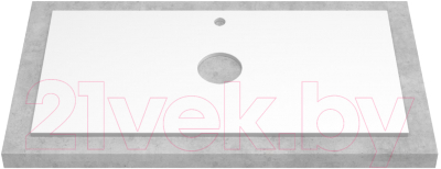 Тумба под умывальник ЗОВ Лира 90 / L90MW0MTGVG-KP13W (белый/тальк)