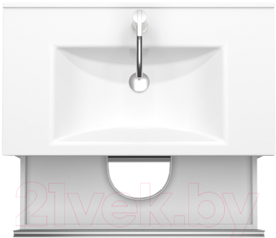 Тумба под умывальник ЗОВ Парма 70 / P70LWP0MHMC1A-KP13W (белый/галифакс)