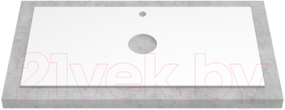 Тумба под умывальник ЗОВ Парма 70 / P70LWP0MHMC1A-KP13W (белый/галифакс)