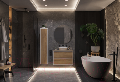 Тумба под умывальник ЗОВ Парма 80 / P80LWP0MHMC1A-KP13H