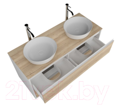 Тумба под умывальник ЗОВ Парма 120 / P120LWP0MHMC1A-KP13H