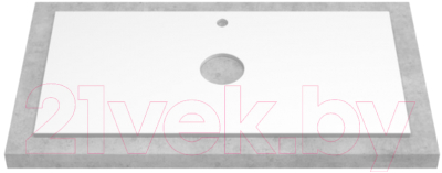 Тумба под умывальник ЗОВ Кито 80 / K80LA0MWMC-KP13W (аттик/белый матовый)