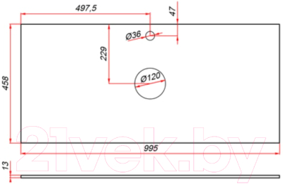 Тумба под умывальник ЗОВ Кито 100 / K100LW0MRMC-KP13W (белый/тростник)