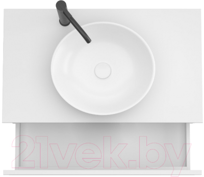 Тумба под умывальник ЗОВ Кито-2 90 / 2K90LA0MWMC-KP13W (аттик/белый матовый)