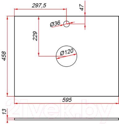 Тумба под умывальник ЗОВ Кито-2 60 / 2K60LW0MRMC-KP13W (белый/тростник)