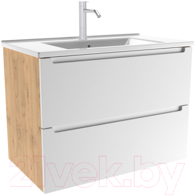Тумба с умывальником ЗОВ Дион 100 / D100LHO0M9003MKV5-OL100 - фото