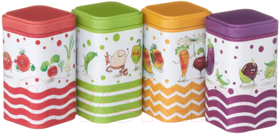Набор емкостей для хранения Новый Аргумент Веселые овощи / П50x50h80v024-01458 - фото
