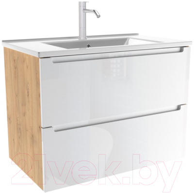 Тумба с умывальником ЗОВ Дион 100 / D100LHO0M9003GKV5-OL100 - фото