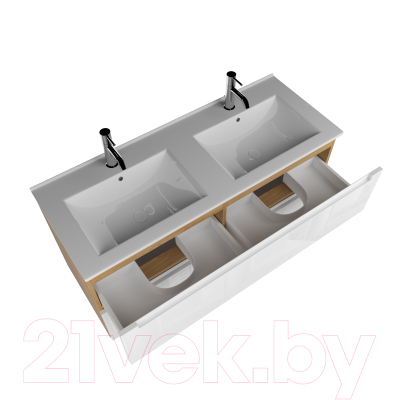 Тумба с умывальником ЗОВ Дион 120 / D120LHO0M9003GKV5-OL120