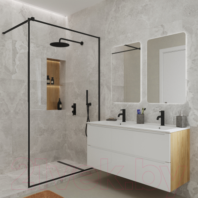 Тумба с умывальником ЗОВ Дион 120 / D120LHO0M9003GKV5-OL120