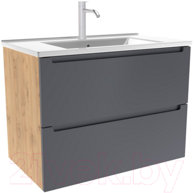 Тумба с умывальником ЗОВ Дион 60 / D60LHO0M7015МKV5-OL60 - фото