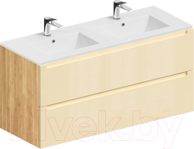 Тумба с умывальником ЗОВ Дион 120 / D120LHO0M1015GKV5-OL120 - фото