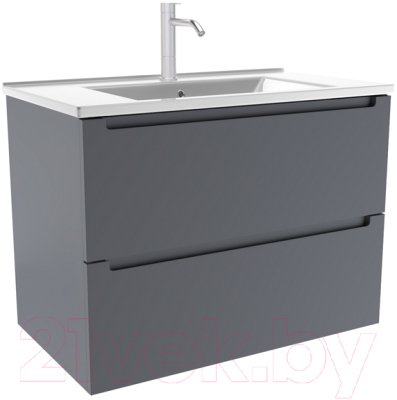 Тумба с умывальником ЗОВ Дион 70 / D70LAFM7015MKV5-OL70 - фото