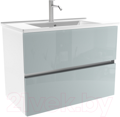 Тумба с умывальником ЗОВ Лира 60 / L60MW0MAGVA-OL60 - фото
