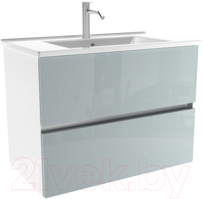 Тумба с умывальником ЗОВ Лира 100 / L100MW0MAGVA-OL100 - фото