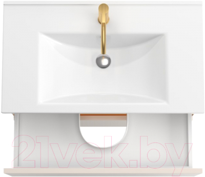 Тумба с умывальником ЗОВ Лира 100 / L100MW0MTGVG-OL100