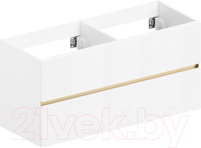 Тумба с умывальником ЗОВ Лира 120 / L120MW0MWGVG-OL120 - фото
