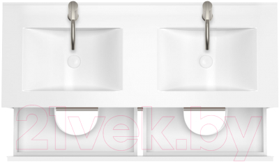 Тумба с умывальником ЗОВ Лира 120 / L120MW0MWGVG-OL120