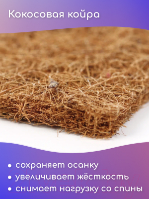 Матрас в кроватку Капризун Холкон с кокосом 60x120 / 413070