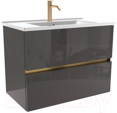 Тумба с умывальником ЗОВ Лира 70 / L70MWFMLGVG-OL70 - фото