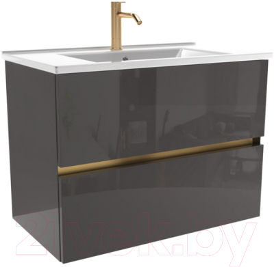 Тумба с умывальником ЗОВ Лира 80 / L80MWFMLGVG-OL80 - фото