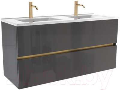 Тумба с умывальником ЗОВ Лира 120 / L120MWFMLGVG-OL120 - фото