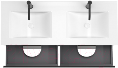 Тумба с умывальником ЗОВ Лира 120 / L120MWFMLGVG-OL120