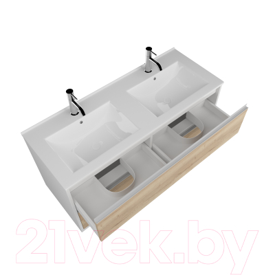 Тумба с умывальником ЗОВ Парма 120 / P120LWP0MHMC1A-OL120