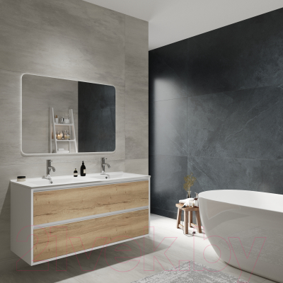 Тумба с умывальником ЗОВ Парма 120 / P120LWP0MHMC1A-OL120