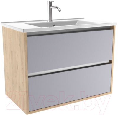 Тумба с умывальником ЗОВ Парма 70 / P70LC0MSMC1A-OL70 - фото