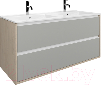 Тумба с умывальником ЗОВ Парма 120 / P120LC0MSMC1A-OL120 - фото
