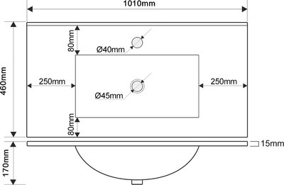 Тумба с умывальником ЗОВ Парма 100 / P100LHO0MBPMC1A-OL100