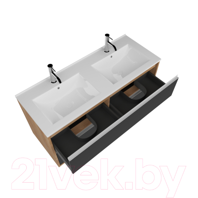 Тумба с умывальником ЗОВ Парма 120 / P120LHO0MBPMC1A-OL120