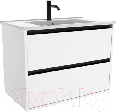 Тумба с умывальником ЗОВ Парма 60 / P60LWP0MWMC1B-OL60 - фото