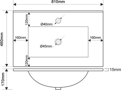 Тумба с умывальником ЗОВ Парма 80 / P80LWP0MWMC1B-OL80